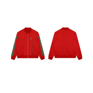 Amiri Sportswear Jacket Red With Green Bones Design 2026 | Drip Kickz Amiri Sportswear Jacket Red With Green Bones Design - Image 2