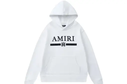 Amiri Classic Print Logo White Hoodie
