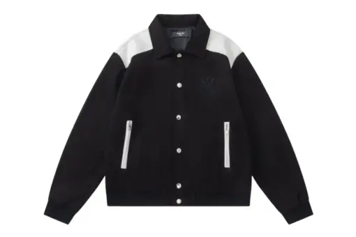 Amiri Embroidered Logo Black Jacket