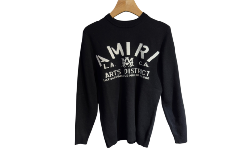 Amiri Arts District Crewneck Sweatshirt Black Cotton knit - 28
