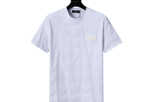 Amiri Arrival All Over Flocked Print T Shirt White
