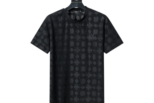 Amiri Terry Cloth Jacquard T Shirt Black