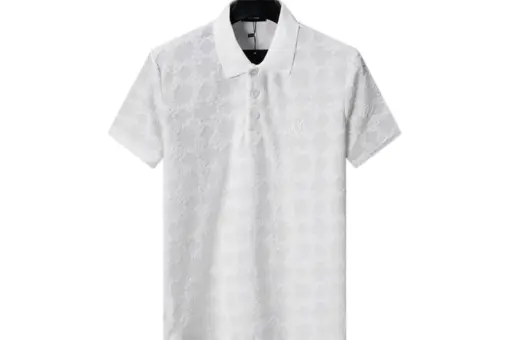 Amiri Terry Jacquard Fabric Polo Shirt White