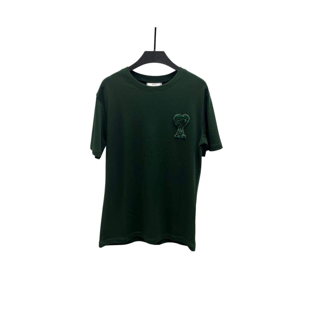 Ami Paris Short Sleeve T Shirt Green 2026 | Drip Kickz Ami Paris Short Sleeve T Shirt Green