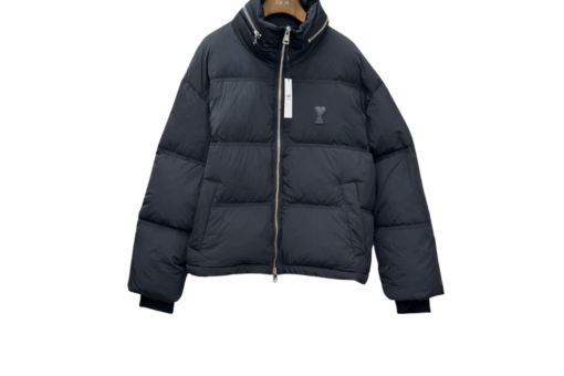 Ami Paris De Coeur Down Puffer Jacket Black