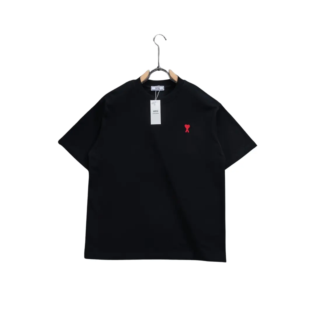 Ami Paris De Coeur Organic Cotton Jersey T Shirt Black 2026 | Drip Kickz Ami Paris De Coeur Organic Cotton Jersey T Shirt Black