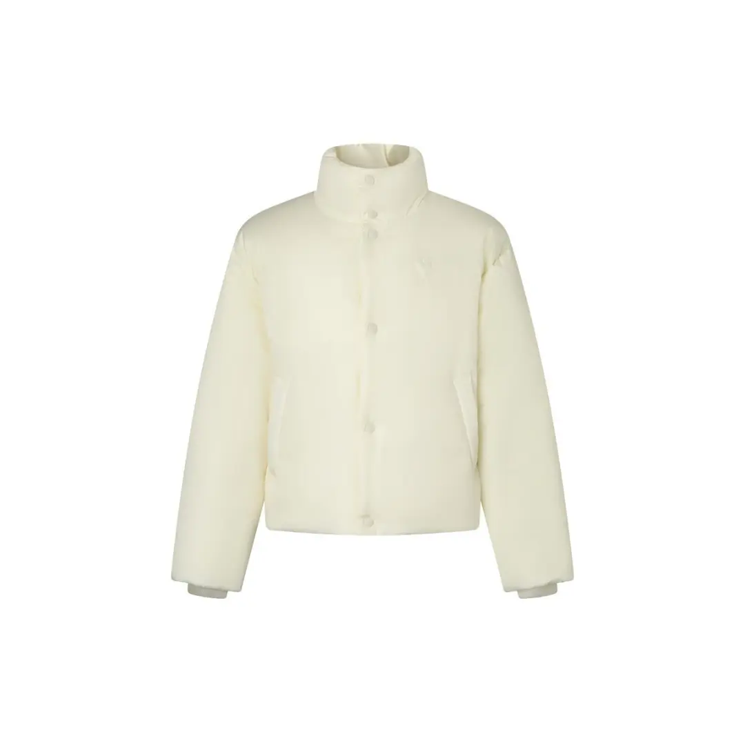 Ami Paris Ami De Coeur Puffer Jacket Cream Nylon 2026 | Drip Kickz Ami Paris Ami De Coeur Puffer Jacket Cream Nylon