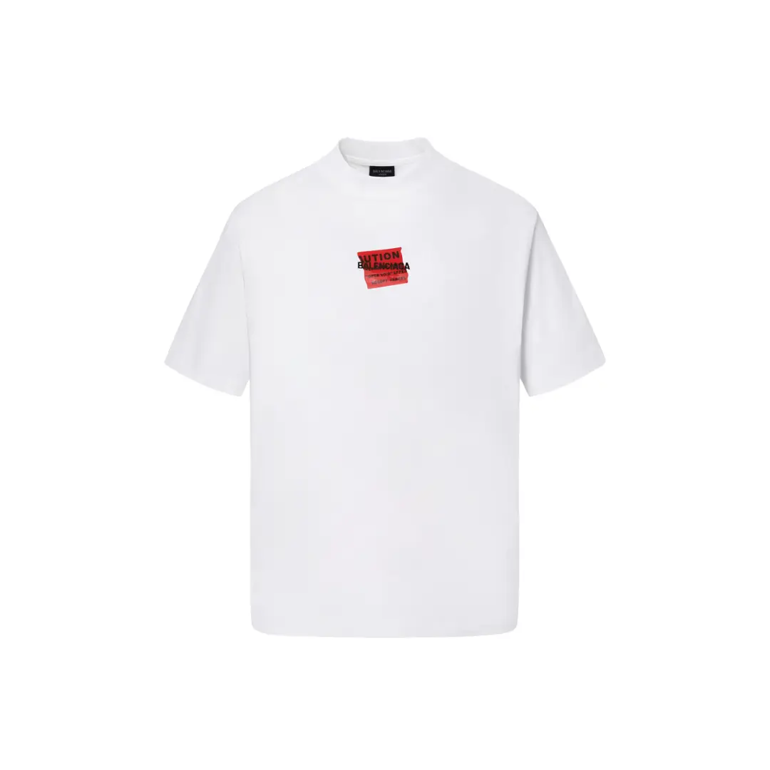 Balenciaga T Shirt Faded Washed White 2026 | Drip Kickz Balenciaga T Shirt Faded Washed White