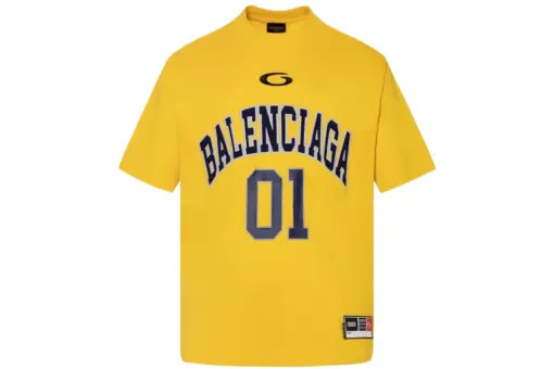 Balenciaga Basketball Oversized T Shirt Yellow