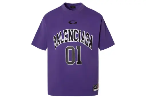 Balenciaga Basketball Oversized T Shirt Purple