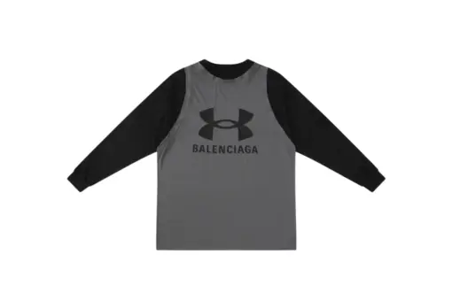 Balenciaga Long Sleeve Sweater Black And Gray M1