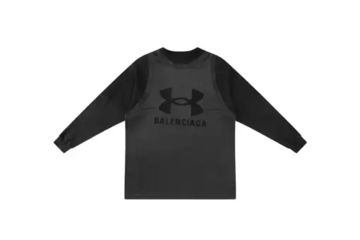 Balenciaga Long Sleeve Sweater Black And Gray