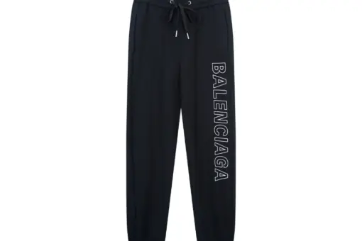 Balenciaga Trouser Text Print Pant Black White - S
