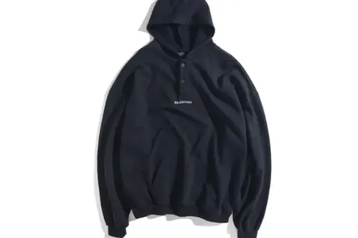 Balenciaga Hoodie Black White