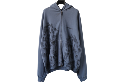 Balenciaga Hoodie Black Navy Blue With Design