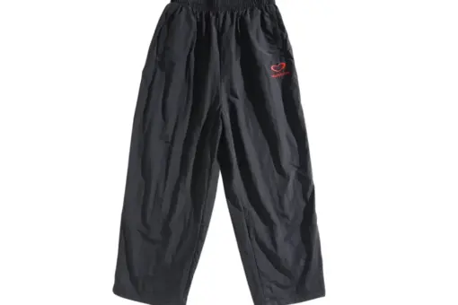 Balenciaga Pant Black With Red Monogram - S