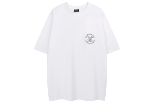 Balenciaga Oversized White T Shirt With BB Monogram