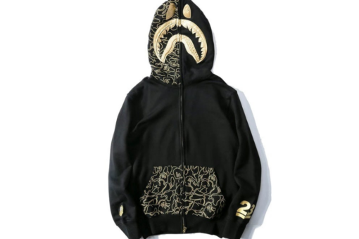 BAPE Shark Head Full Zip Hoodie Black