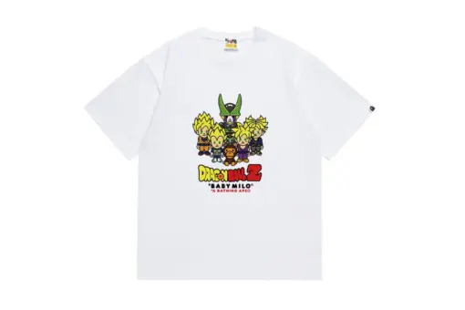 BAPE Dragon Ball Z Baby Milo Super Saiyan T Shirt White