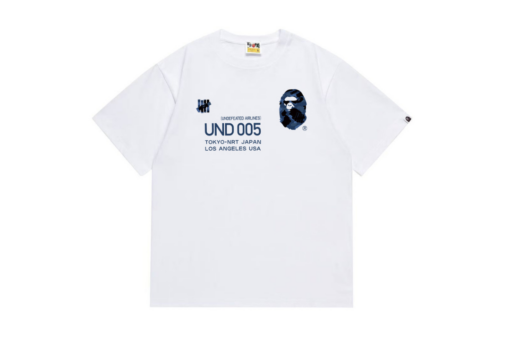 BAPE A Bathing Ape x Undefeated T Shirt White