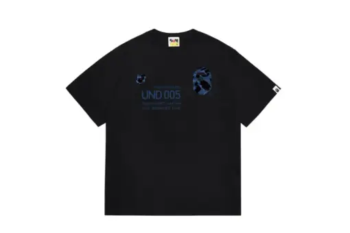 BAPE A Bathing Ape x Undefeated T Shirt Black