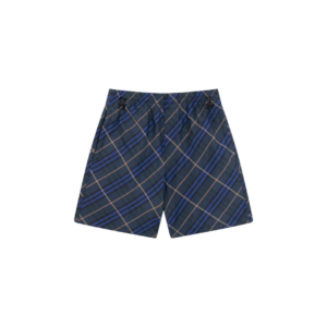 Burberry Check Navy Blue Harrington Shorts