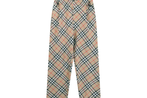 Burberry Cheack Harrington Beige And Brown Pant