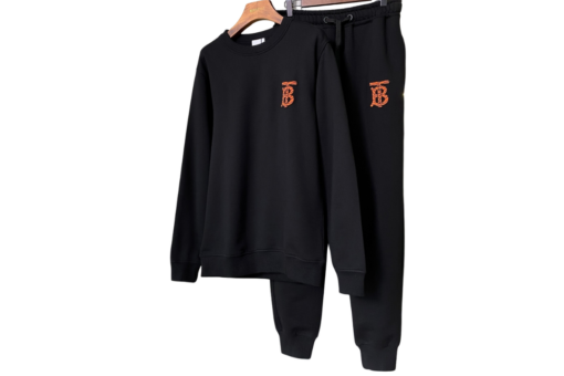Burberry Black Sweater And Sweatpant Set