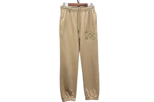 Burberry Logo Print Beige Trouser Pant