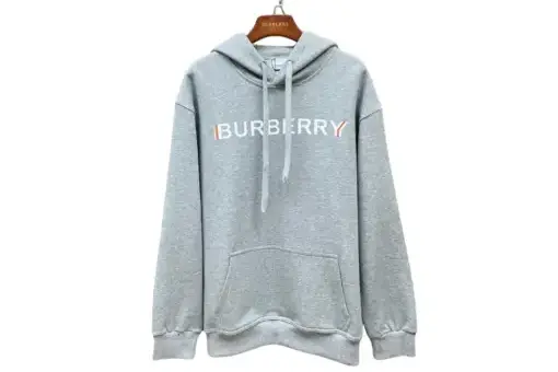 Burberry Hooded Hoodie Gray