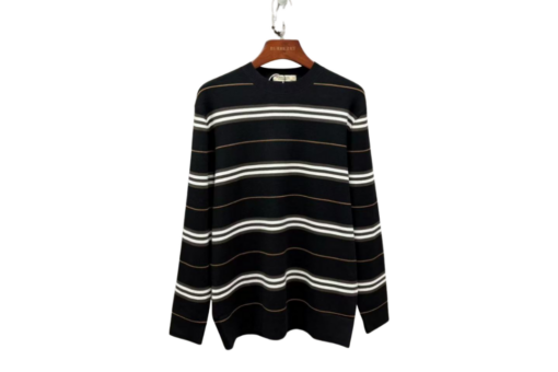 Burberry Sweater Black With White Stripes