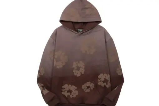 Denim Tears Brown Hoodie Floral Print