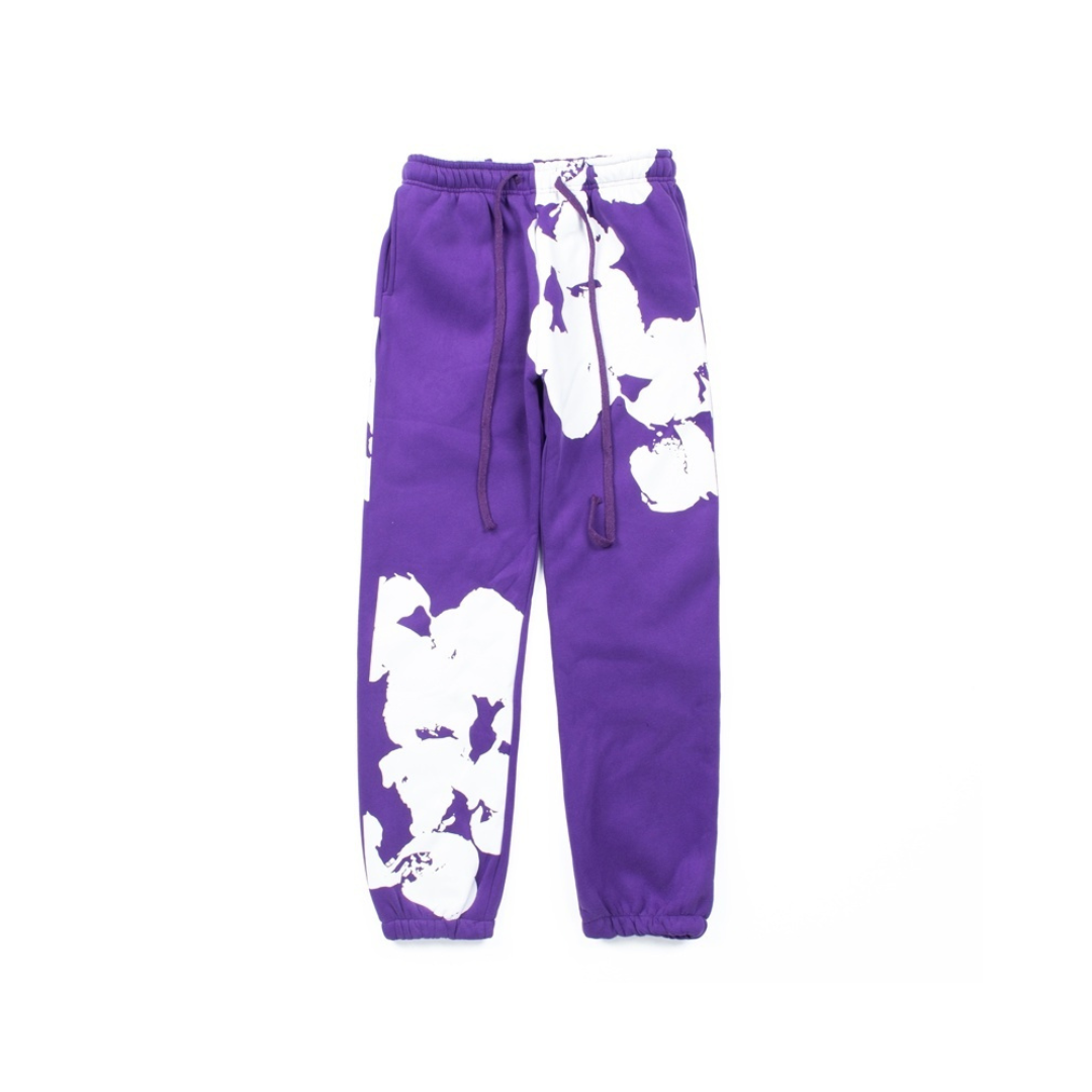 Denim Tears Purple Sweatpant With Floral Print 2026 | Drip Kickz Denim Tears Purple Sweatpant With Floral Print