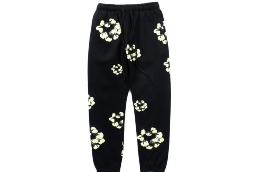 Denim Tears Black Sweatpant Floral Print