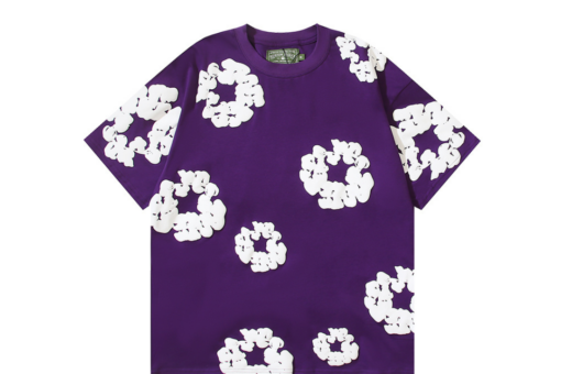 Denim Tears Floral Monogram T Shirt Purple