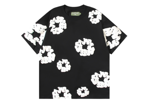 Denim Tears Floral Monogram T Shirt Black