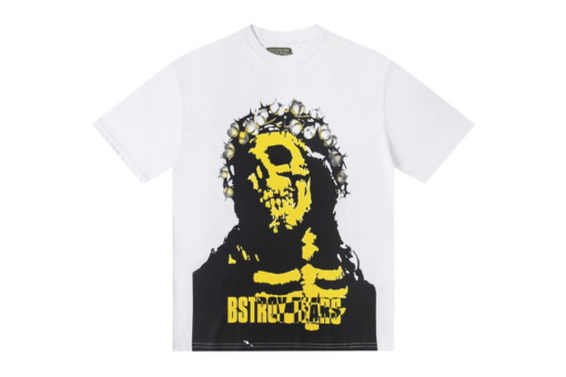 Denim Tears Bstroy Tears Yellow Crown T Shirt White