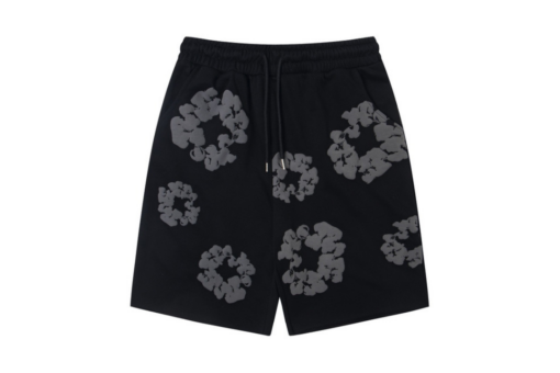Denim Tears Short Black Gray Floral Print