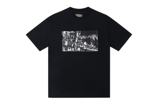 Denim Tears Monogram Design T Shirt Black