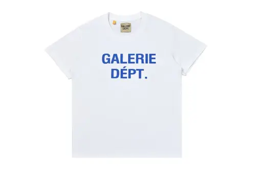 GALLERY DEPT. Blue Logo T Shirt White