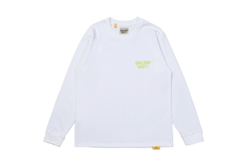 Gallery Dept. Sweater White With Light Green Monogram