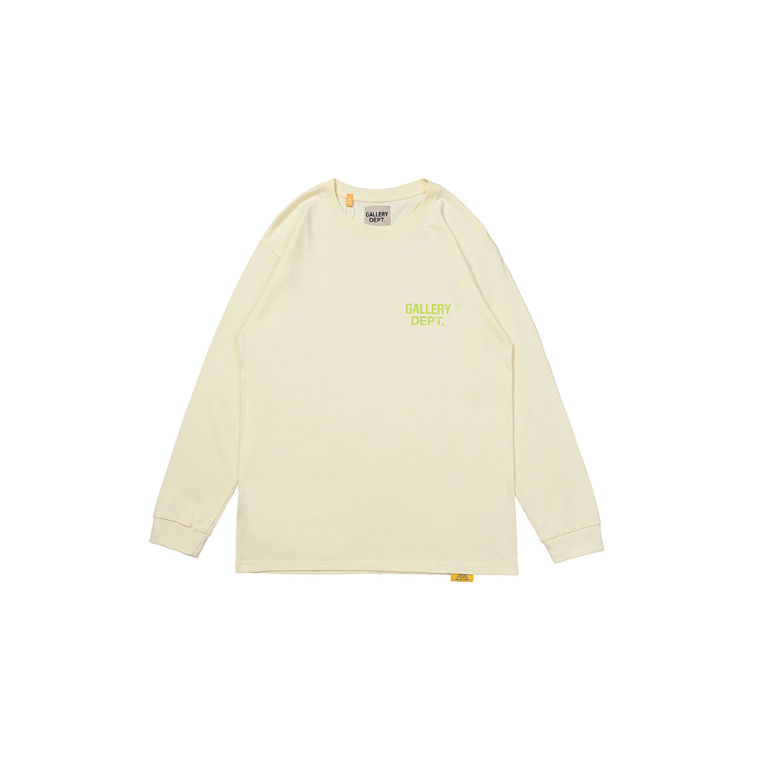Gallery Dept. Sweater Cream With Light Green Monogram 2026 | Drip Kickz Gallery Dept. Sweater Cream With Light Green Monogram