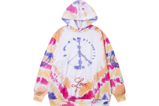 Gallery Dept. Peace Love Hoodie Multicolour Tie Dye Pattern