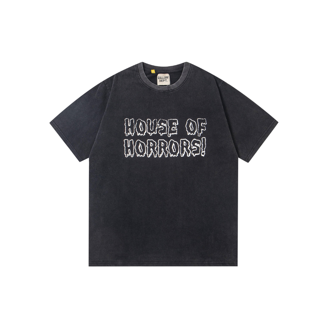 GALLERY DEPT. Horrors T Shirt Vintage Black Cotton 2026 | Drip Kickz GALLERY DEPT. Horrors T Shirt Vintage Black Cotton