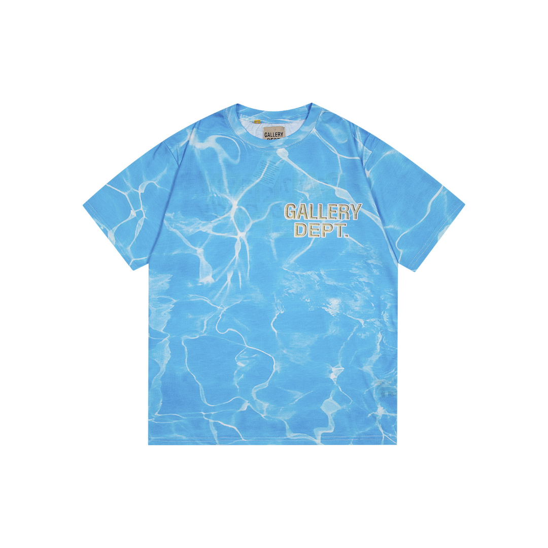 GALLERY DEPT. T Shirt Souvenir Ocean Baby Blue Tie Dye 2026 | Drip Kickz GALLERY DEPT. T Shirt Souvenir Ocean Baby Blue Tie Dye