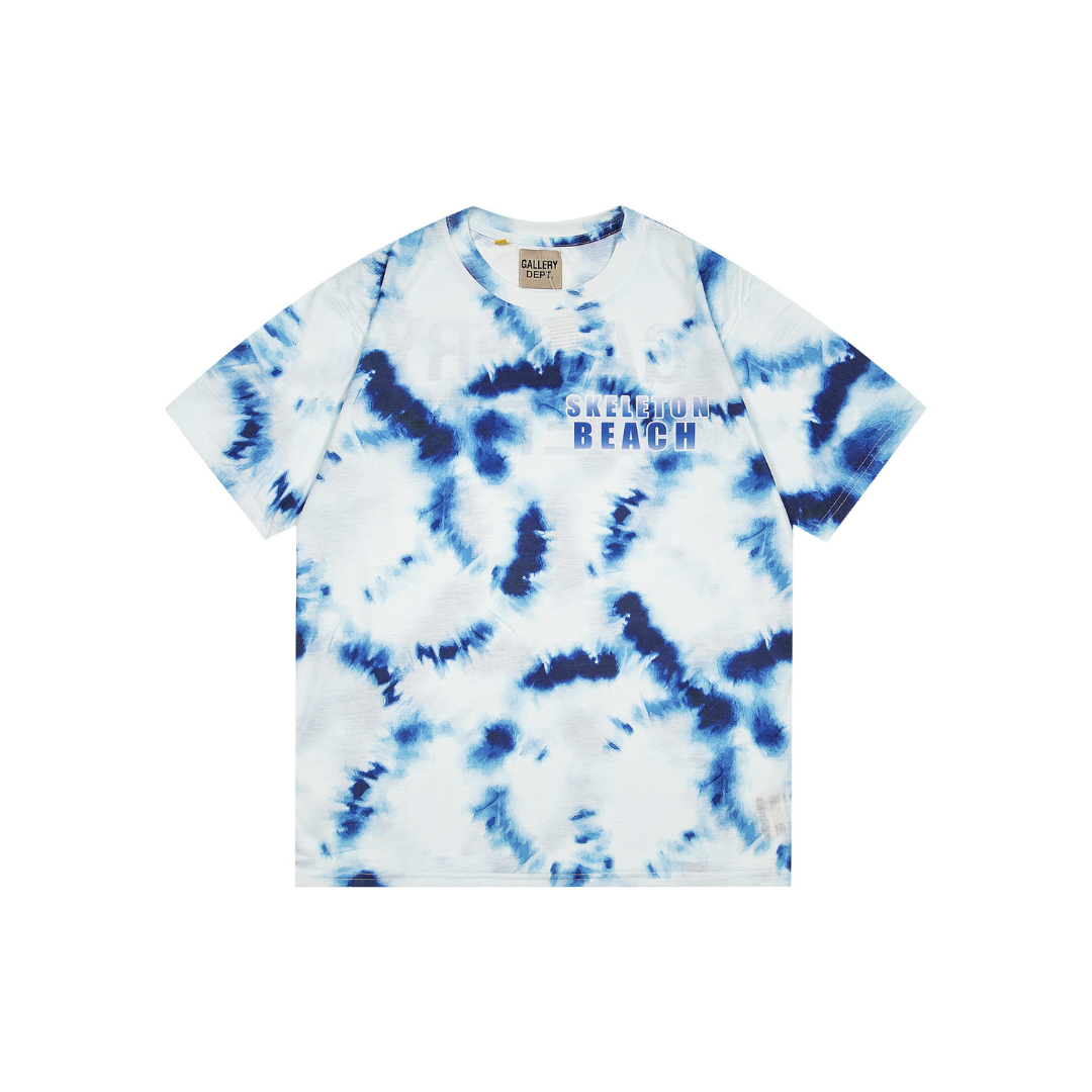 GALLERY DEPT. Exploited T Shirt White With Blue Tie Dye 2026 | Drip Kickz GALLERY DEPT. Exploited T Shirt White With Blue Tie Dye