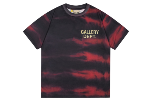 GALLERY DEPT. Exploited T Shirt Black With Red Tie Dye
