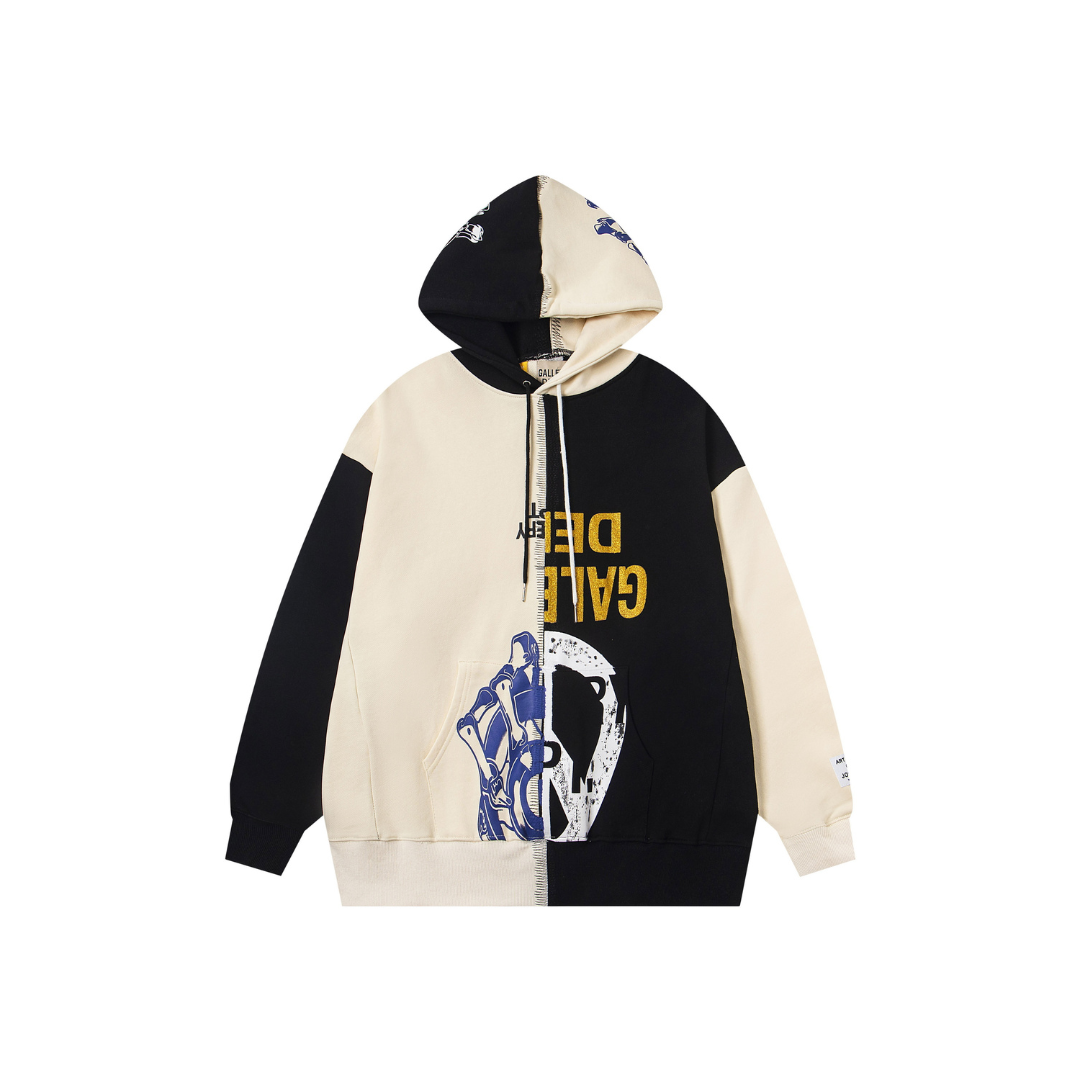 Gallery Dept. Retouche Two Faced Hoodie Black And Off White 2026 | Drip Kickz Gallery Dept. Retouche Two Faced Hoodie Black And Off White