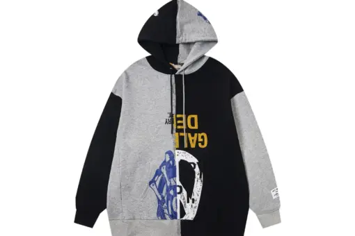 Gallery Dept. Retouche Two Faced Hoodie Black And Gray