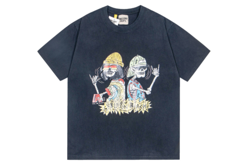 GALLERY DEPT. Tokyo Souvenir Skelliton Design T Shirt Light Black